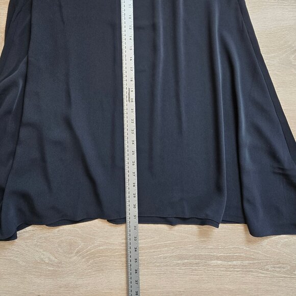 Madewell Skirt Womens Asymmetric Midi Black Minimalist Size 2 New With Tags - Picture 6 of 17